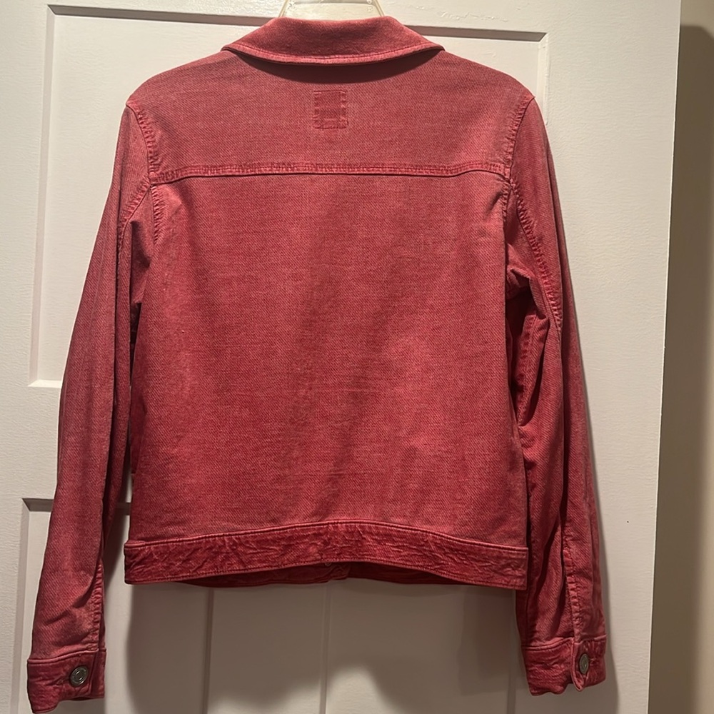 LC Lauren Conrad cotton blend brushed Jacket Cropped Style - Picture 5 of 5